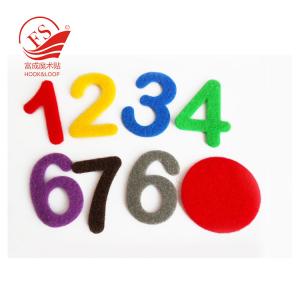 Felt Alphabet hook loop letters - multi color 7.5cm craft classroom education kids art magic tape letter