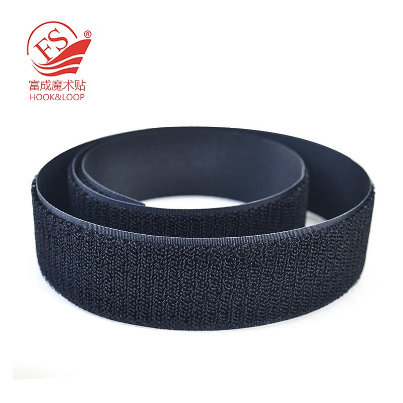 Black un-napped high quality wholesale hook and loop
