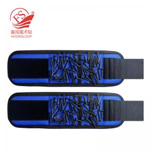 Blue Magnet Wrist band for tool aloft work and maintenance