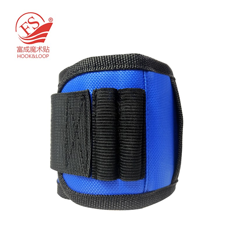 Blue Magnet Wrist band for tool aloft work and maintenance