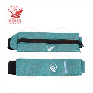 Canvas Simple Pencil Case Bag Pouch，Durable with Brass Zipper,Match Color Design-Green
