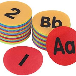 Carpet Sitting Spots Markers with Number Alphabet, 60 Pcs 4 inches Floor Circles Marker Dots for Teacher Preschool Kindergarten Kids Carpet Sitting Spots Markers with Number Alphabet, 60 Pcs 4 inches Floor Circles Marker Dots for Teacher Preschool Kindergarten Kids