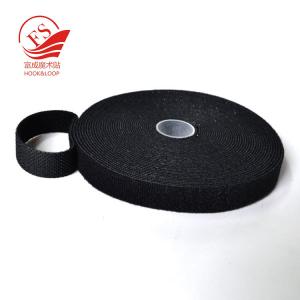 Reusable Fastening Tape Cable Ties Roll 2 Inch Double Side Hook Roll Hook and Loop Cord Management Wire Organizer Straps Black 5 Yard