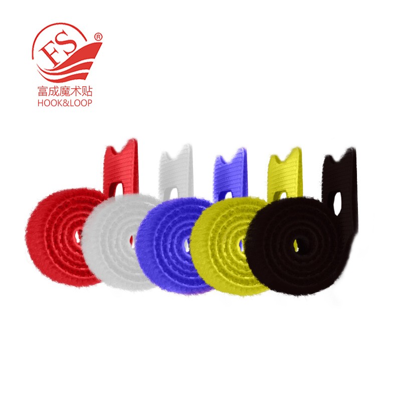 Custom Wholesale Colorful Double Sided Reusable Carry Self Gripping Cinch Straps/ Hook Loop Cable Tie