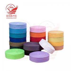 China Supplier Sustainable 0.6Mm Knitted Rainbow Stripes 100% Polyester Seat Belt Printed Webbing Strap