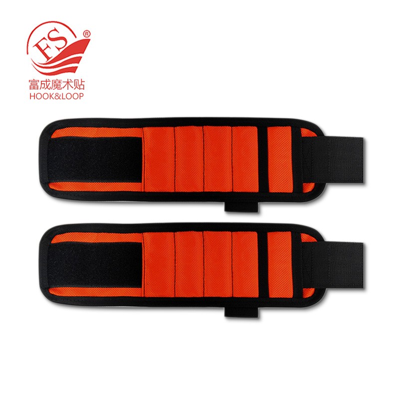 Orange Magnet Wrist band for tool aloft work and maintenance
