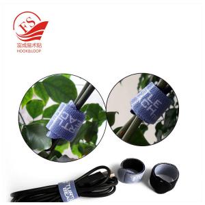 P-Shape Custom logo printing colorful wire binding magic tape hook loop cable ties