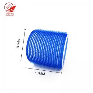 Wholesales 60 mm*63 mm Blue Derma Heatless Magic Hair Curls 12pcs Rollers Set With 12 Clips