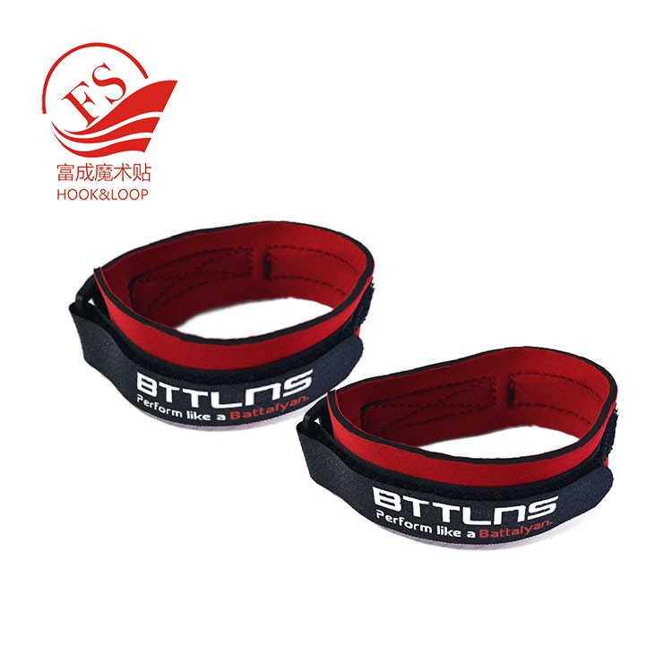 Bright colors neoprene triathlon RFID timing chip ankle strap buckle